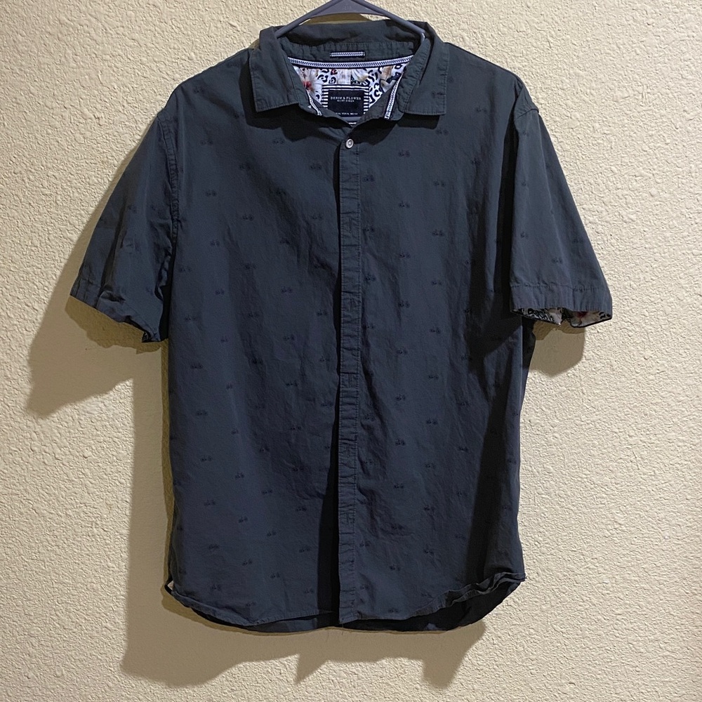 Men's Olive Short Sleeve Shirt